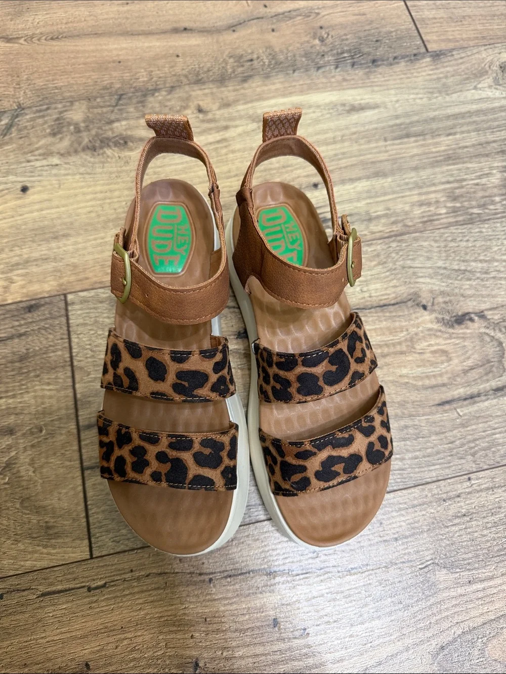 HEYDUDE platform sandals